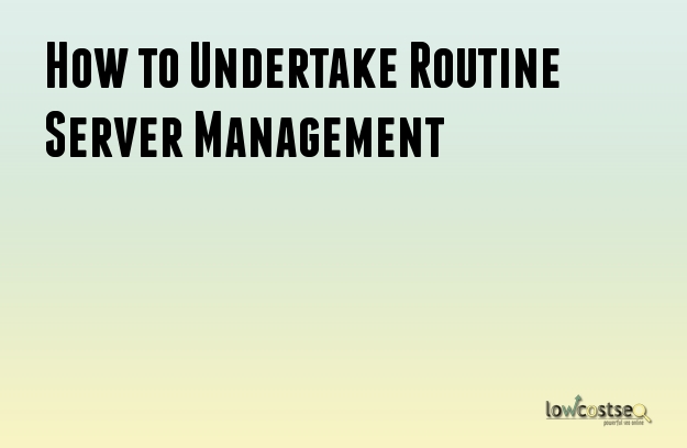 How to Undertake Routine Server Management