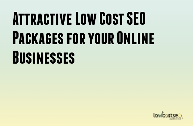 Attractive Low Cost SEO Packages for your Online Businesses Attractive Low Cost SEO Packages for your Online Businesses