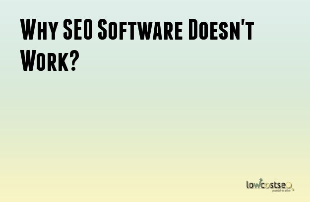 Why SEO Software Doesn't Work?