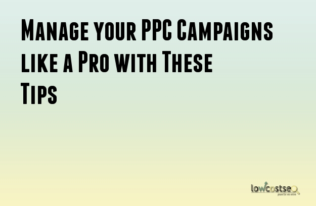 Manage your PPC Campaigns like a Pro with These Tips