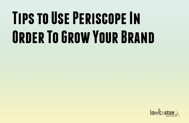 Tips to Use Periscope In Order To Grow Your Brand
