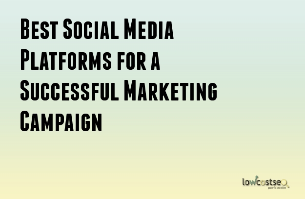 Best Social Media Platforms for a Successful Marketing Campaign