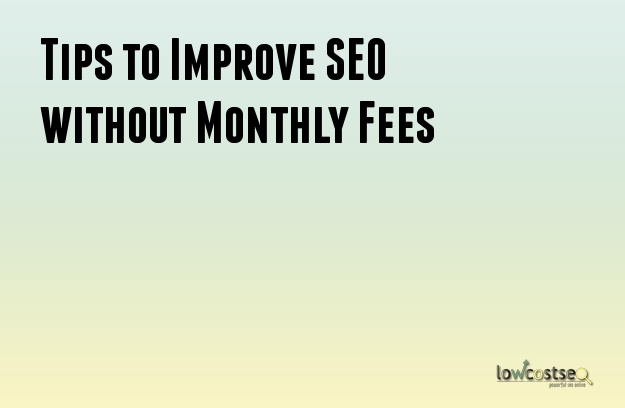 Tips to Improve SEO without Monthly Fees