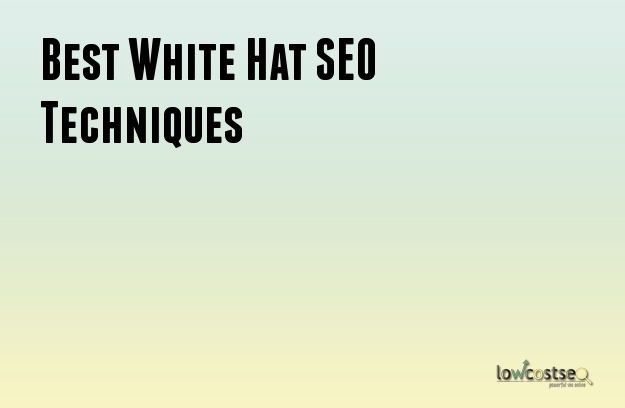 Best White Hat SEO Techniques Best White Hat SEO Techniques