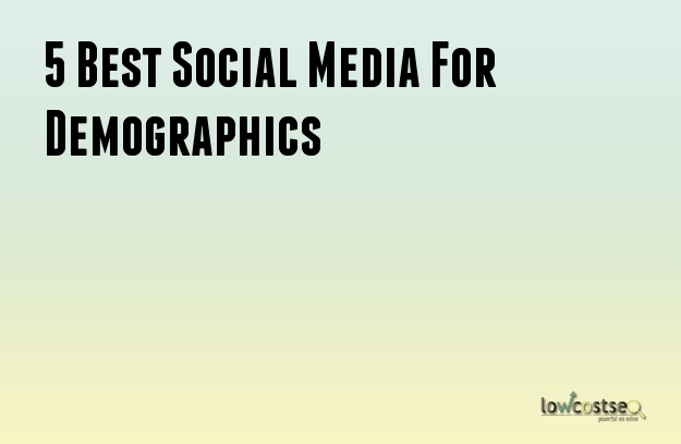 5 Best Social Media For Demographics