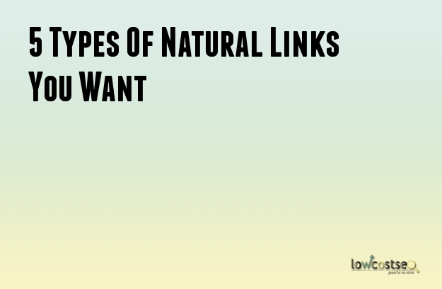 5 Types Of Natural Links You Want