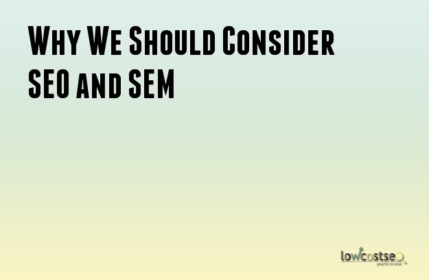 Why We Should Consider SEO and SEM Why We Should Consider SEO and SEM