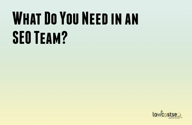 What Do You Need in an SEO Team?