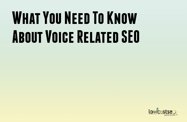 What You Need To Know About Voice Related SEO