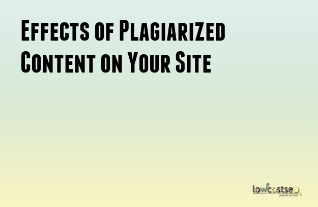 Effects of Plagiarized Content on Your Site