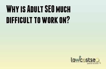 Why is Adult SEO much difficult to work on?