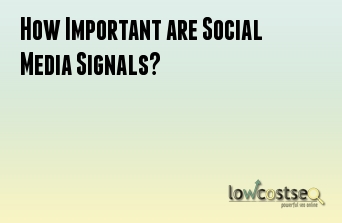 How Important are Social Media Signals?