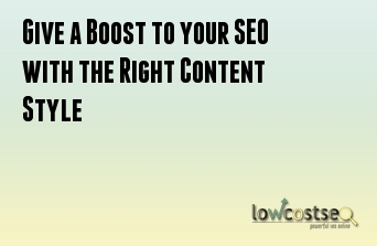 Give a Boost to your SEO with the Right Content Style