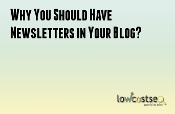 Why You Should Have Newsletters in Your Blog?