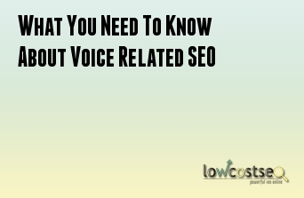 What You Need To Know About Voice Related SEO