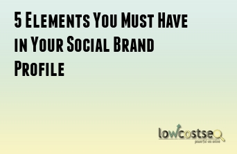 5 Elements You Must Have in Your Social Brand Profile